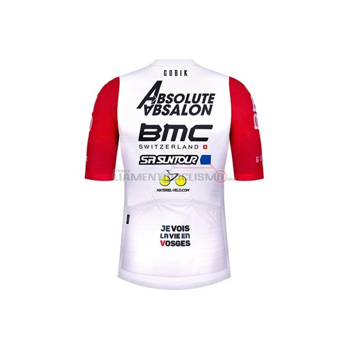 Abbigliamento Ciclismo BMC Absolute Absalon Manica Corta 2020 Bianco Rosso